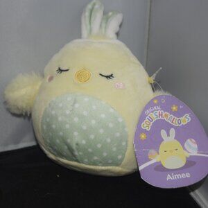Squishmallows Aimee the chick with bunny ears 4.5"